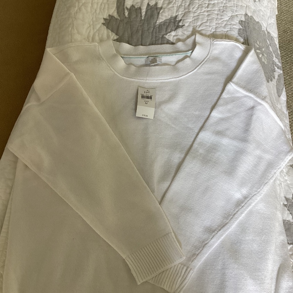 JJill cotton crewneck sweater